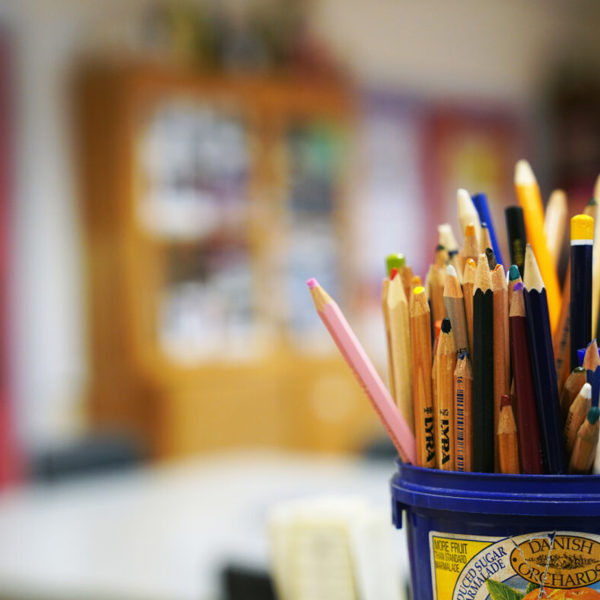 pencils in a pot